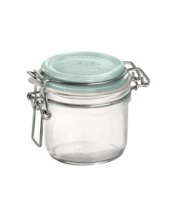 Bormioli Rocco 6.75oz Swing Top Fido Jar | Blue Top
