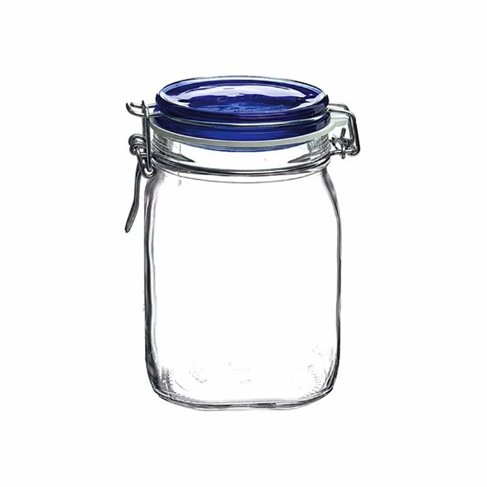 Bormioli Rocco 1L Swing Top Fido Canning Jars - Blue Lid | 6-pack 4 Bormioli Rocco 1L Swing Top Fido Canning Jars - Blue Lid | 6-pack - Image 2