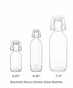 Bormioli Rocco 17oz Emilia Glass Bottle 8 Bormioli Rocco 17oz Emilia Glass Bottle -Glassware & Drinkware Shop bormioli rocco emilia glass bottles height v2 1