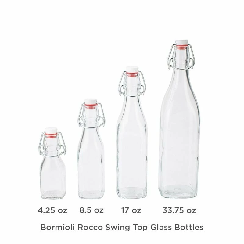 Bormioli Rocco 8.5oz Swing Top Glass Bottle 4 Bormioli Rocco 8.5oz Swing Top Glass Bottle - Image 2
