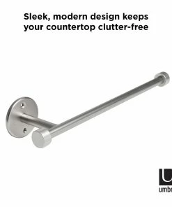 Umbra Cappa Wall Mounted Paper Towel Holder | Nickel 23 Umbra Cappa Wall Mounted Paper Towel Holder | Nickel -Glassware & Drinkware Shop cappa12