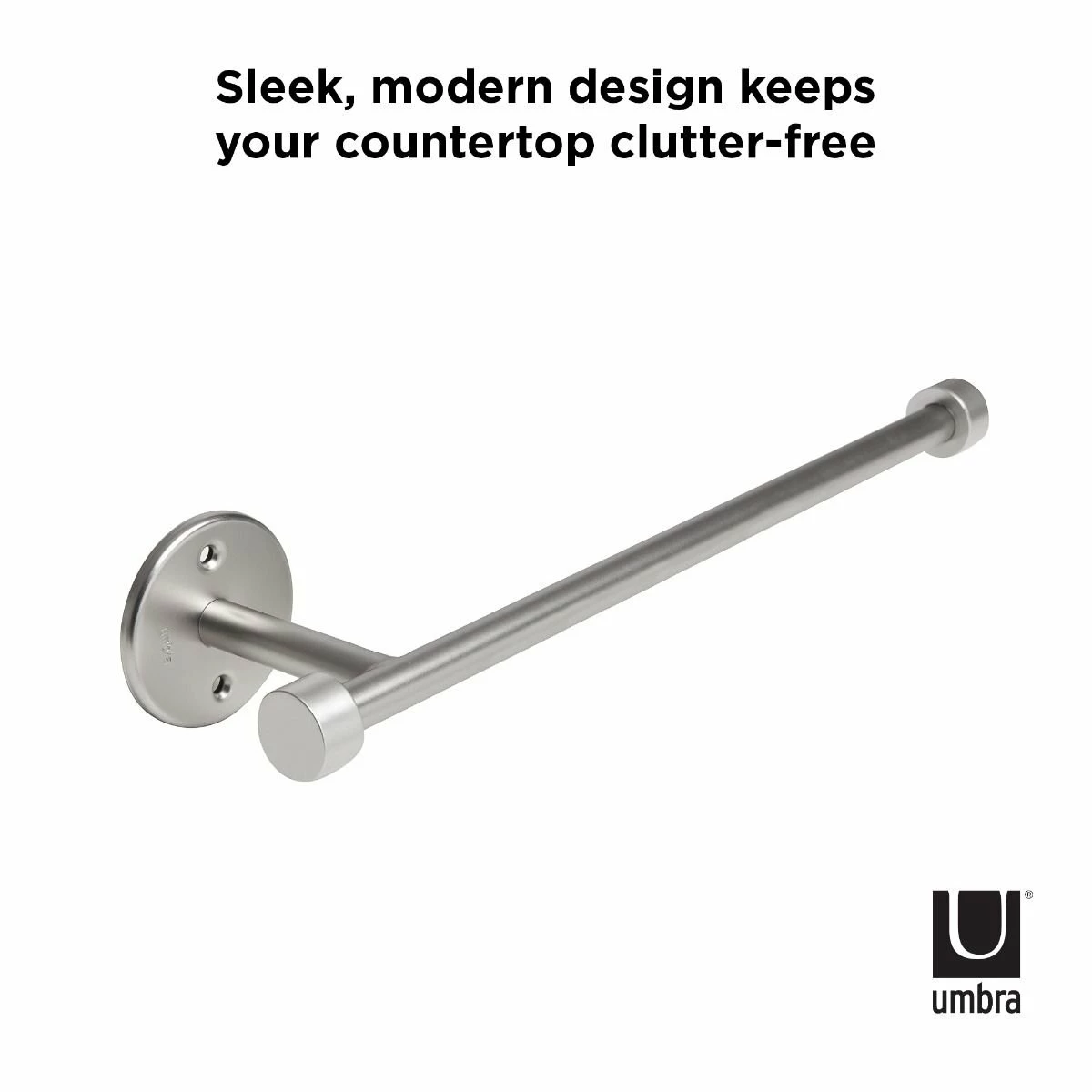 Umbra Cappa Wall Mounted Paper Towel Holder | Nickel 10 Umbra Cappa Wall Mounted Paper Towel Holder | Nickel - Image 8