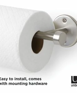 Umbra Cappa Wall Mounted Paper Towel Holder | Nickel 25 Umbra Cappa Wall Mounted Paper Towel Holder | Nickel -Glassware & Drinkware Shop cappa13