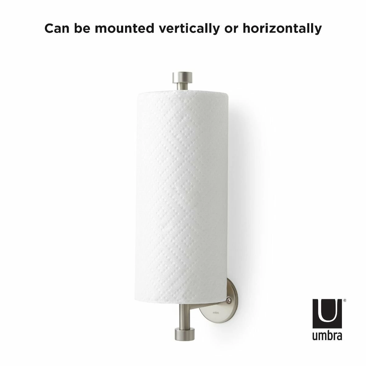 Umbra Cappa Wall Mounted Paper Towel Holder | Nickel 13 Umbra Cappa Wall Mounted Paper Towel Holder | Nickel - Image 11