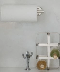 Umbra Cappa Wall Mounted Paper Towel Holder | Nickel 27 Umbra Cappa Wall Mounted Paper Towel Holder | Nickel -Glassware & Drinkware Shop cappa9