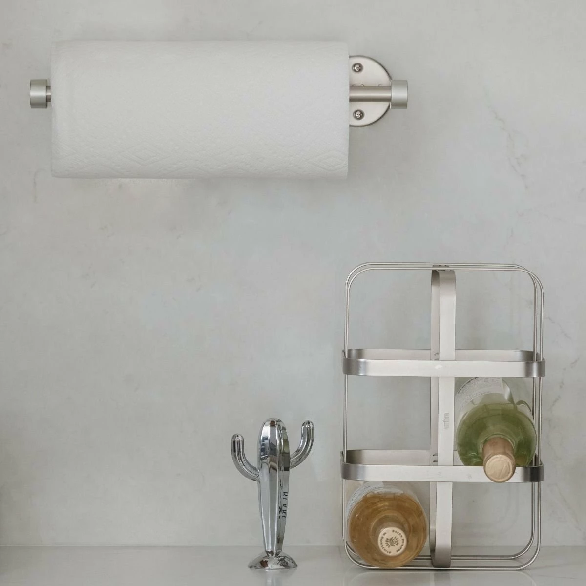 Umbra Cappa Wall Mounted Paper Towel Holder | Nickel 14 Umbra Cappa Wall Mounted Paper Towel Holder | Nickel - Image 12