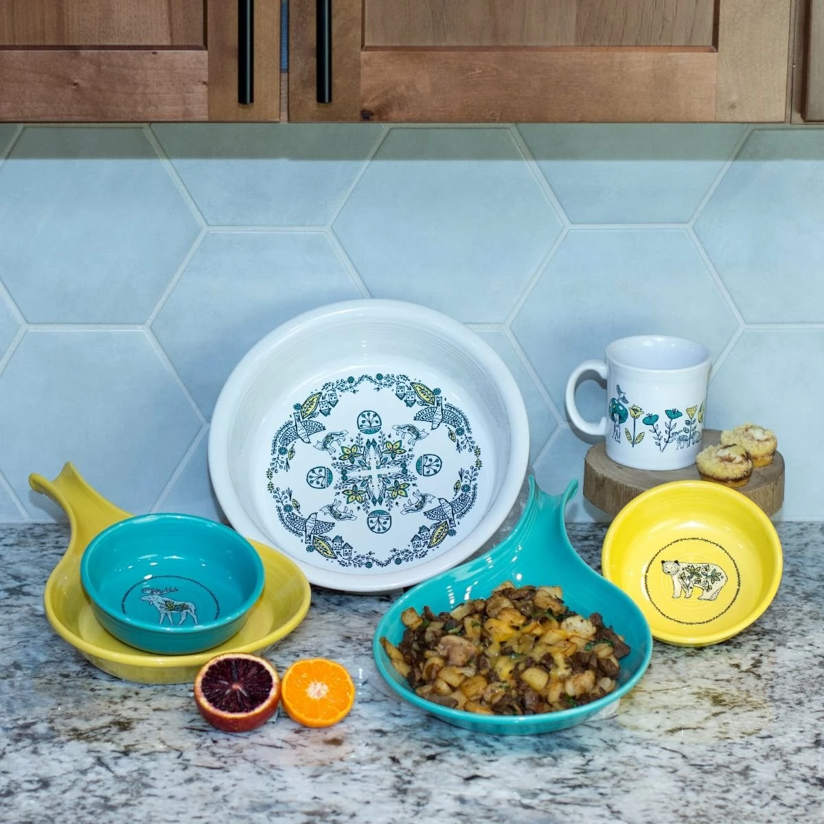 Fiesta® 12oz Java Mug | Nordic Woodland (White) 8 Fiesta® 12oz Java Mug | Nordic Woodland (White) - Image 6