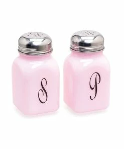 Mosser Glass Monogram Salt & Pepper Set | Crown Tuscan