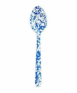 Crow Canyon Home Crow Canyon Enameled Serving Spoon Blue Marble