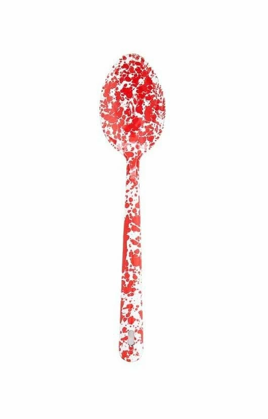 Crow Canyon Home Crow Canyon Enameled Serving Spoon Red Marble 3 Crow Canyon Home Crow Canyon Enameled Serving Spoon Red Marble