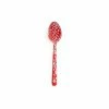 Crow Canyon Home Crow Canyon Enameled Slotted Spoon Red Marble -Glassware & Drinkware Shop d53rm