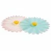 Charles Viancin Silicone Drink Covers | Daisy (Set Of 2 - Aqua & White) -Glassware & Drinkware Shop daisy covers 1