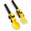 Masontops Dinneractive Construction Utensil Set Of 2 Yellow 2 Masontops Dinneractive Construction Utensil Set Of 2 Yellow -Glassware & Drinkware Shop dinneractive construction utensil set da2pcyl