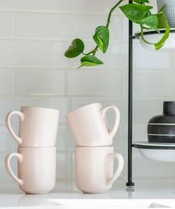 Everything Kitchens Modern Flat 8-Piece Mug Set | Soft Pink & Stone Gray 12 Everything Kitchens Modern Flat 8-Piece Mug Set | Soft Pink & Stone Gray -Glassware & Drinkware Shop ek modern flat lifestyle squares 0014 capture0027