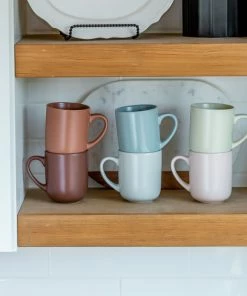 Everything Kitchens Modern Flat 8-Piece Mug Set | Soft Pink & Stone Gray 13 Everything Kitchens Modern Flat 8-Piece Mug Set | Soft Pink & Stone Gray -Glassware & Drinkware Shop ek modern flat lifestyle squares 0031 capture0008 6 6