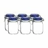 Bormioli Rocco 1L Swing Top Fido Canning Jars - Blue Lid | 6-pack -Glassware & Drinkware Shop ekb br1lf