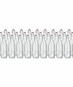 Bormioli Rocco 33.75oz Swing Top Giara Glass Bottles - Clear | 30-pack