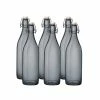 Bormioli Rocco 33.75oz Swing Top Giara Glass Bottles - Gray | 6-pack 2 Bormioli Rocco 33.75oz Swing Top Giara Glass Bottles - Gray | 6-pack -Glassware & Drinkware Shop ekb br3375gg