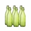 Bormioli Rocco 33.75oz Swing Top Giara Glass Bottles - Lime Green | 6-pack -Glassware & Drinkware Shop ekb br3375glg
