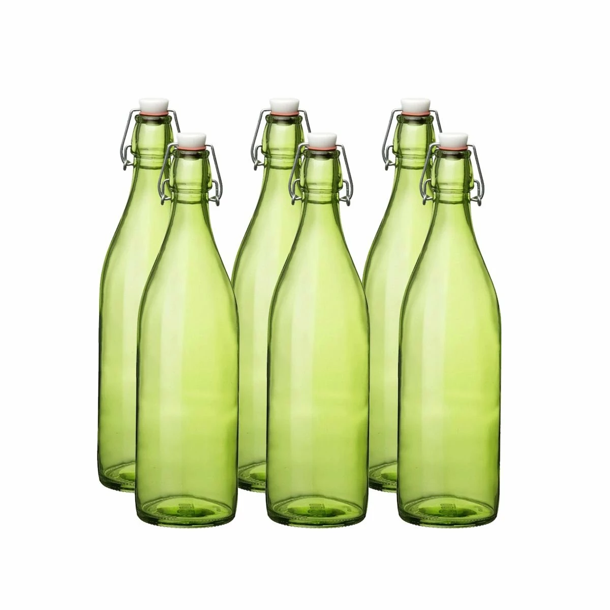 Bormioli Rocco 33.75oz Swing Top Giara Glass Bottles - Lime Green | 6-pack 3 Bormioli Rocco 33.75oz Swing Top Giara Glass Bottles - Lime Green | 6-pack