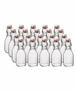 Bormioli Rocco 4.25oz Swing Top Glass Bottles | 20-pack