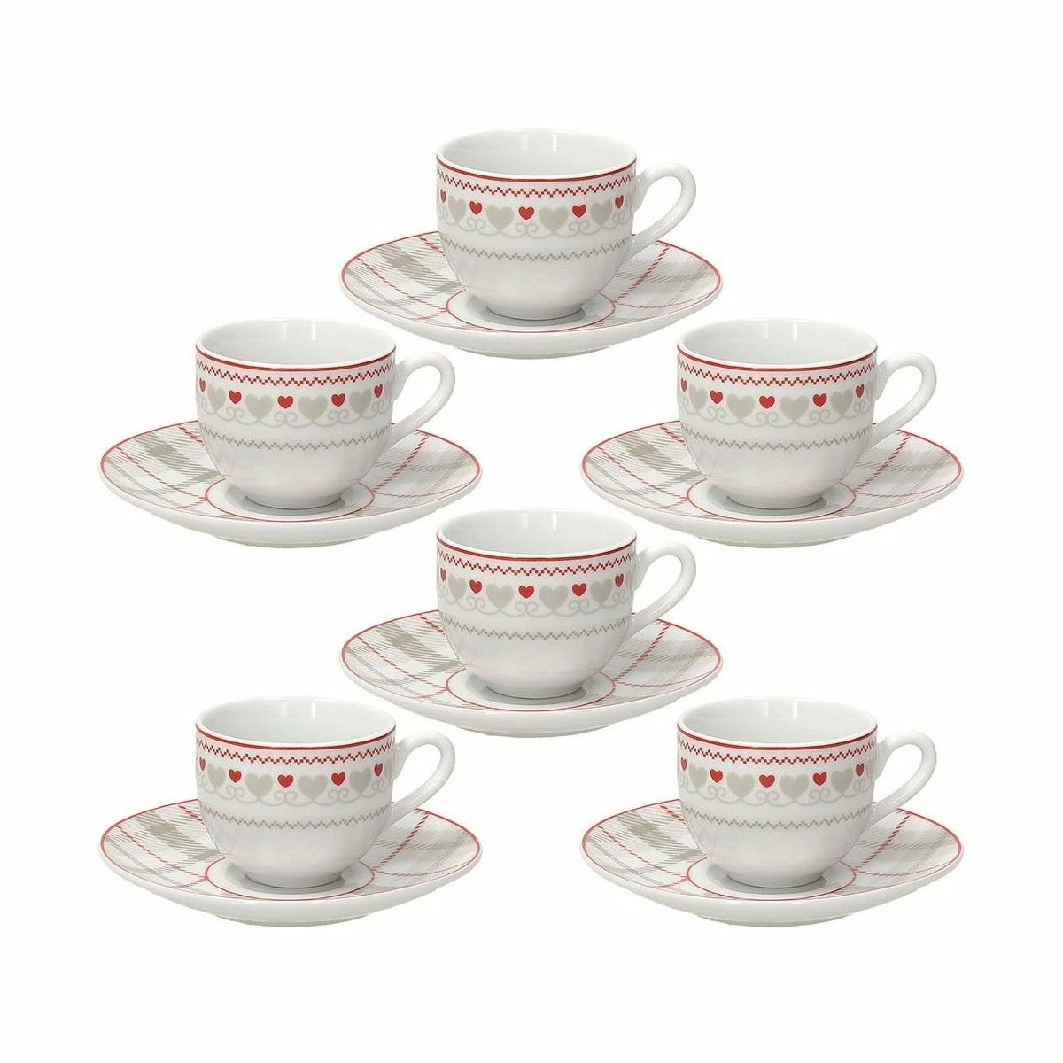 Tognana Brunico Espresso Cups & Saucers | Set Of 6 3 Tognana Brunico Espresso Cups & Saucers | Set Of 6