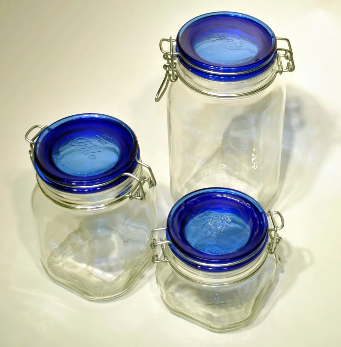 Bormioli Rocco 0.5L Swing Top Fido Canning Jars - Blue Lid | 6-pack 5 Bormioli Rocco 0.5L Swing Top Fido Canning Jars - Blue Lid | 6-pack - Image 3