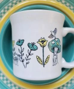 Fiesta® 12oz Java Mug | Nordic Woodland (White) 12 Fiesta® 12oz Java Mug | Nordic Woodland (White) -Glassware & Drinkware Shop fiesta.etc nordicwoodland javamug