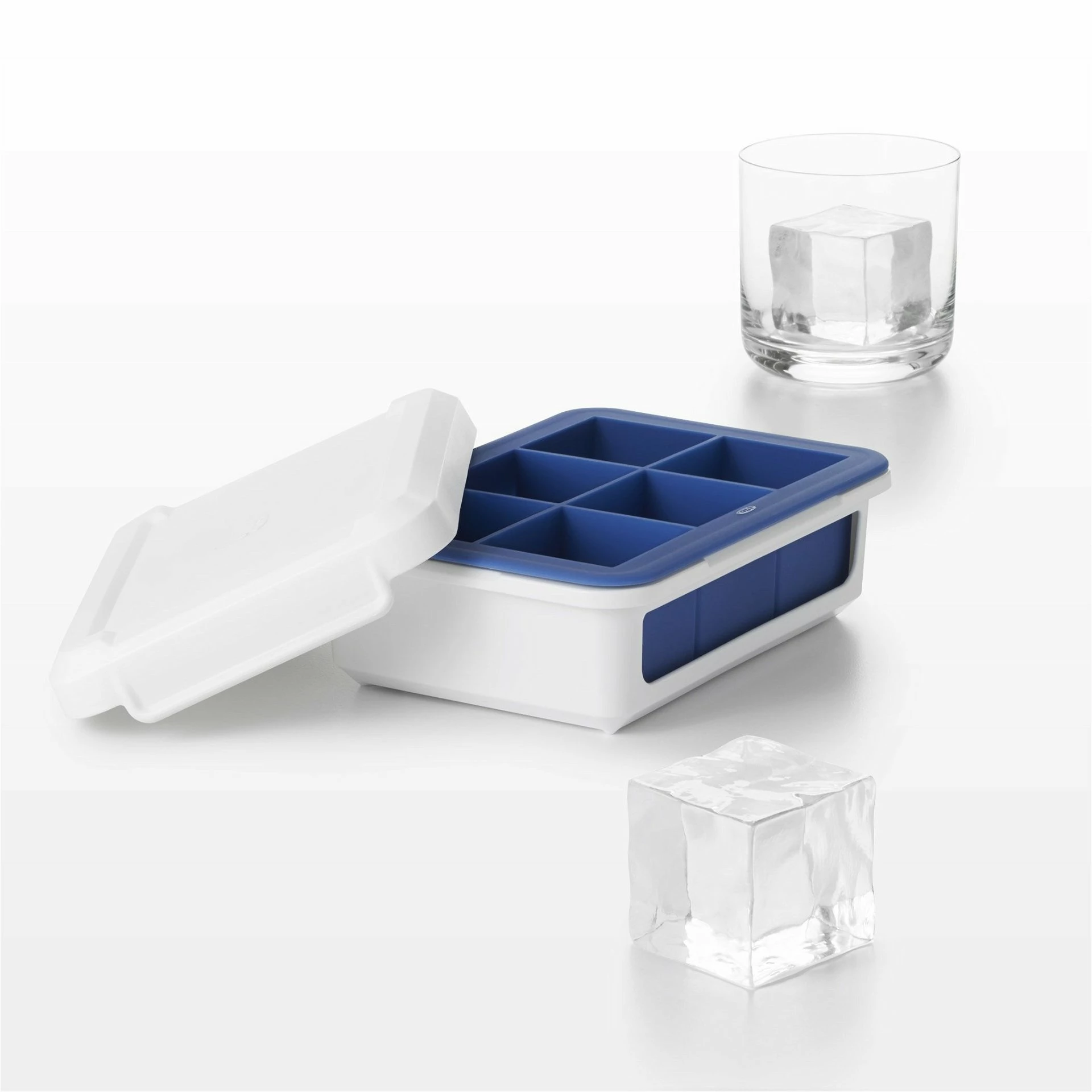 OXO Good Grips Covered Ice Cube Tray | Large Cubes 3 OXO Good Grips Covered Ice Cube Tray | Large Cubes