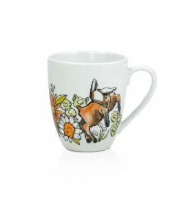 Everything Kitchens Barnyard Baby Animals 12oz Mugs (Set Of 4) | Assorted -Glassware & Drinkware Shop goat mug view 1.1 1