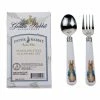 Golden Rabbit Enamelware 2-Piece Stainless Steel Baby Flatware Set | Peter Rabbit -Glassware & Drinkware Shop gr