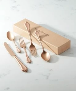 Reed & Barton 20-Piece Flatware Set | Hampden Rose -Glassware & Drinkware Shop hampden4 1