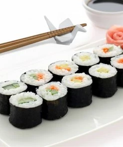 Harold Import Co.'s Helen's Asian Kitchen Peace Crane Chopstick Rest -Glassware & Drinkware Shop hic helens asian kitchen peace crane chopstick rest 97078 image3