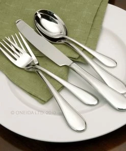 Oneida 18/0 Stainless Steel 45-Piece Flatware Set | Icarus -Glassware & Drinkware Shop icarus45pieceflatwareset servicefor8
