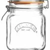 Kilner Swing Top Square Glass Jar | 1L -Glassware & Drinkware Shop kilner clip top 34 ounce square jar 0025.511