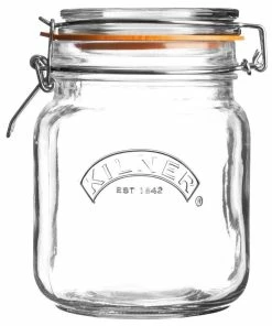Kilner Swing Top Square Glass Jar | 1L