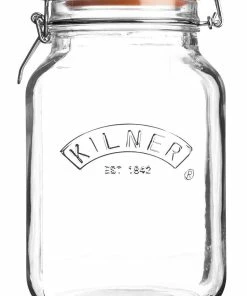 Kilner Swing Top Square Glass Jar | 1.5L