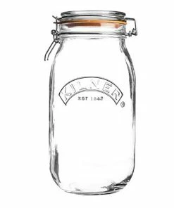 Glassware & Drinkware Shop -Glassware & Drinkware Shop kilner clip top round jar 102 oz 0025.494 1
