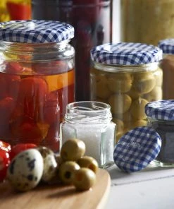 Kilner Twist Top Hexagonal Jar (Blue) | 3.7oz 8 Kilner Twist Top Hexagonal Jar (Blue) | 3.7oz -Glassware & Drinkware Shop kilner twisttopjars bottles range 4 1