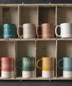 Danica Brands Danica Heirloom 14oz Etch Mug | Ochre -Glassware & Drinkware Shop l107031 etch and gala mugs style 3