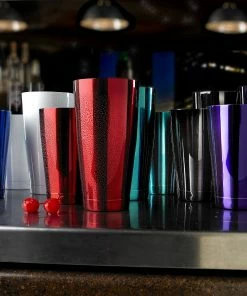 Mercer Barfly 18oz Shaker/Tin | Purple -Glassware & Drinkware Shop lifestyle shakers in bar 2