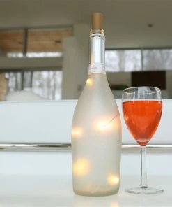 Kikkerland Bottle Top String Lights -Glassware & Drinkware Shop light life 2