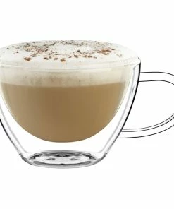Luigi Bormioli Thermic Double Wall Glassware: 2pc Cappuccino Set (13oz)