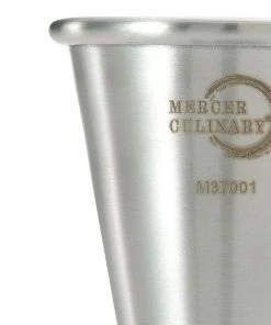 Mercer Barfly 20ml X 40ml Japanese Style Jigger | Stainless Steel -Glassware & Drinkware Shop m37001 barfly stainless steel jigger 20ml 40ml closeup