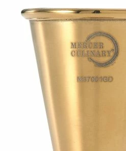 Mercer Barfly 20ml X 40ml Japanese Style Jigger | Gold Plated -Glassware & Drinkware Shop m37001gd barfly gold plated jigger 20ml 40ml closeup
