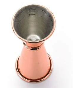 Mercer Barfly 1oz X 1.5oz Japanese Style Jigger | Copper Plated -Glassware & Drinkware Shop m37003cp barfly copper plated jigger 1.5oz inside
