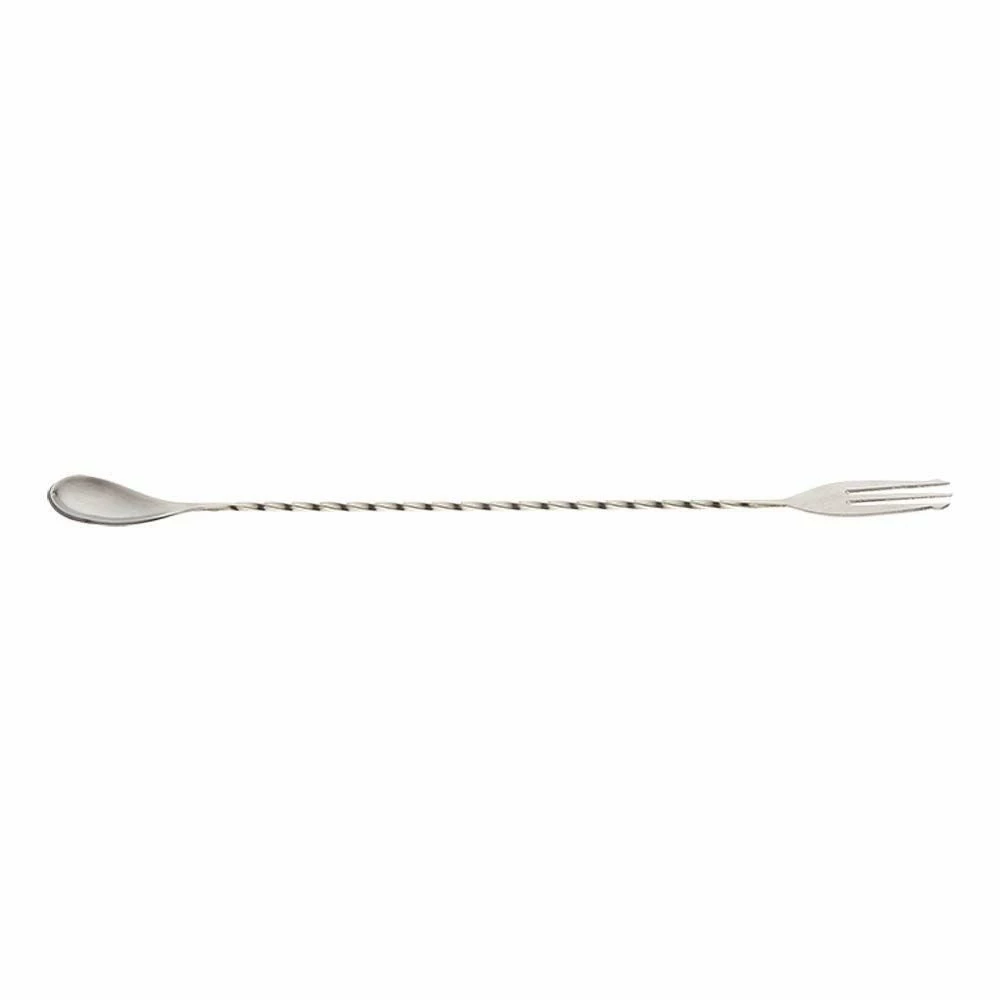 Mercer Barfly 12.4" Bar Spoon With Fork | Stainless Steel 3 Mercer Barfly 12.4" Bar Spoon With Fork | Stainless Steel