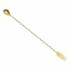 Mercer Barfly 15.75" Bar Spoon With Fork | Gold Plated 2 Mercer Barfly 15.75" Bar Spoon With Fork | Gold Plated -Glassware & Drinkware Shop m37016gd