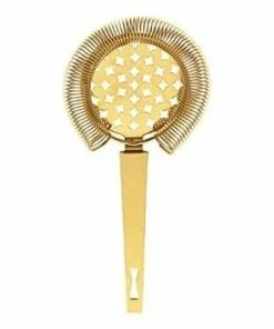 Mercer Barfly Classic Hawthorne Spring Bar Strainer | Gold Plated