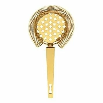 Mercer Barfly Classic Hawthorne Spring Bar Strainer | Gold Plated